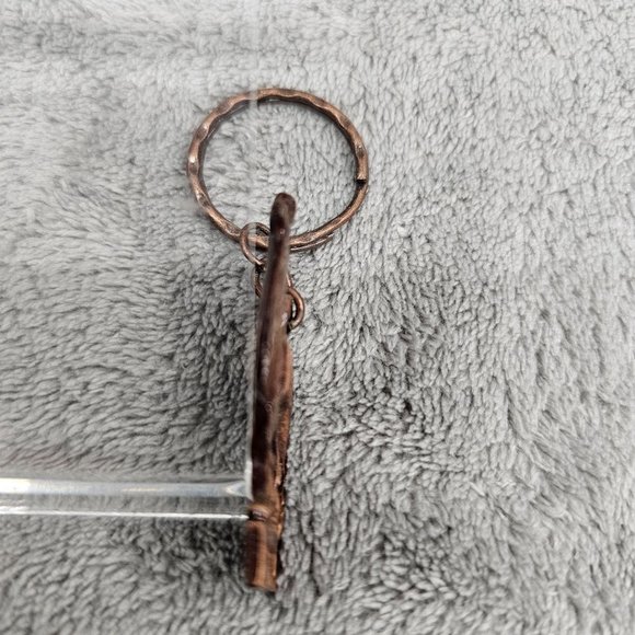 Cusco Peru Keychain Alpaca Lama Copper colored Metal Peruvian Souvenir - Picture 3 of 11
